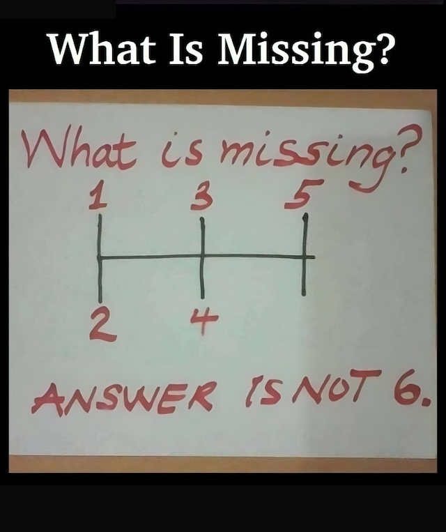 What Is Missing? A Puzzle to Challenge Your Mind