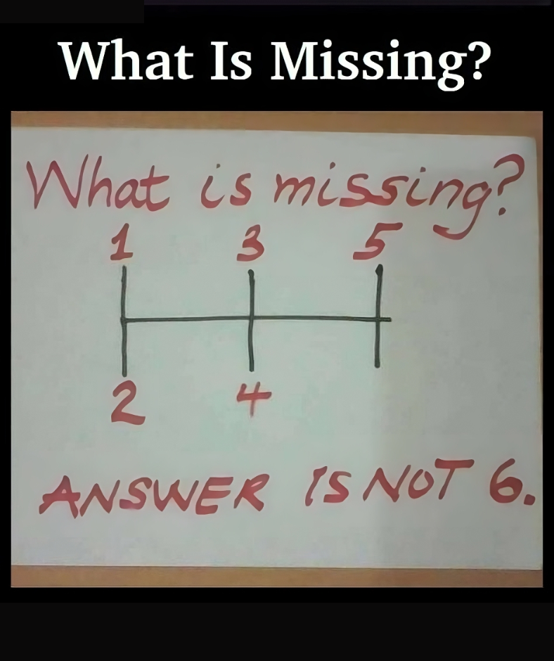 RIDDLE: What Is Missing?