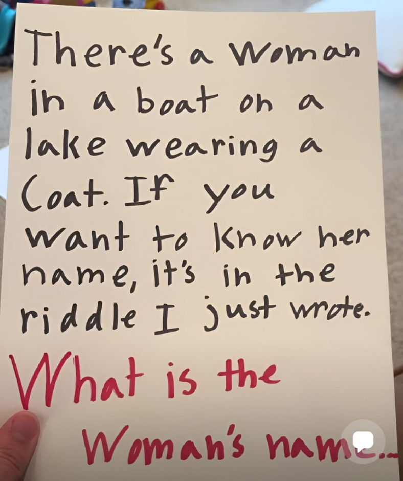 There’s a Woman in a Boat Riddle: Try to Solve the Viral Riddle