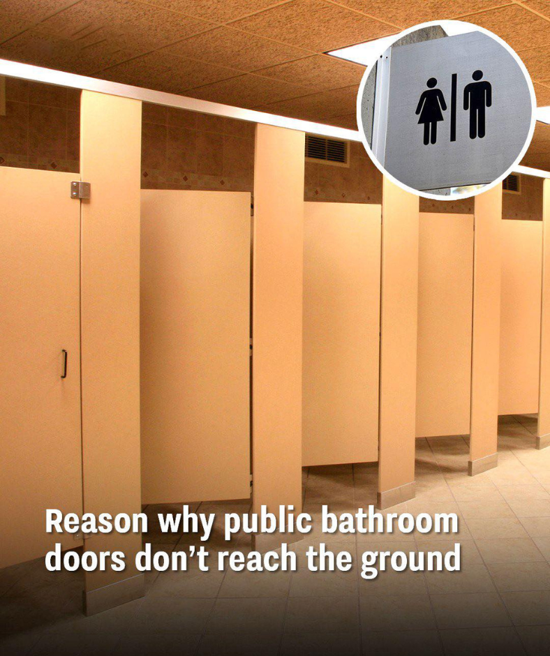 People Shocked to Learn Reason Public Toilet Doors Don’t Touch The Floor