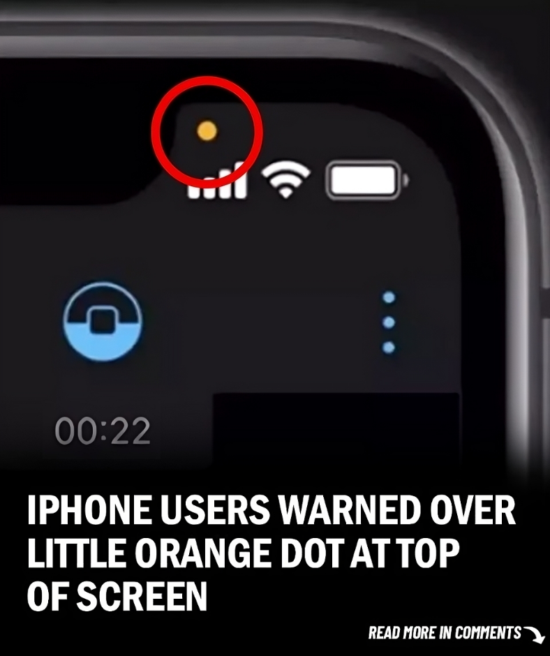 What is The Orange Dot at the Top of My iPhone?