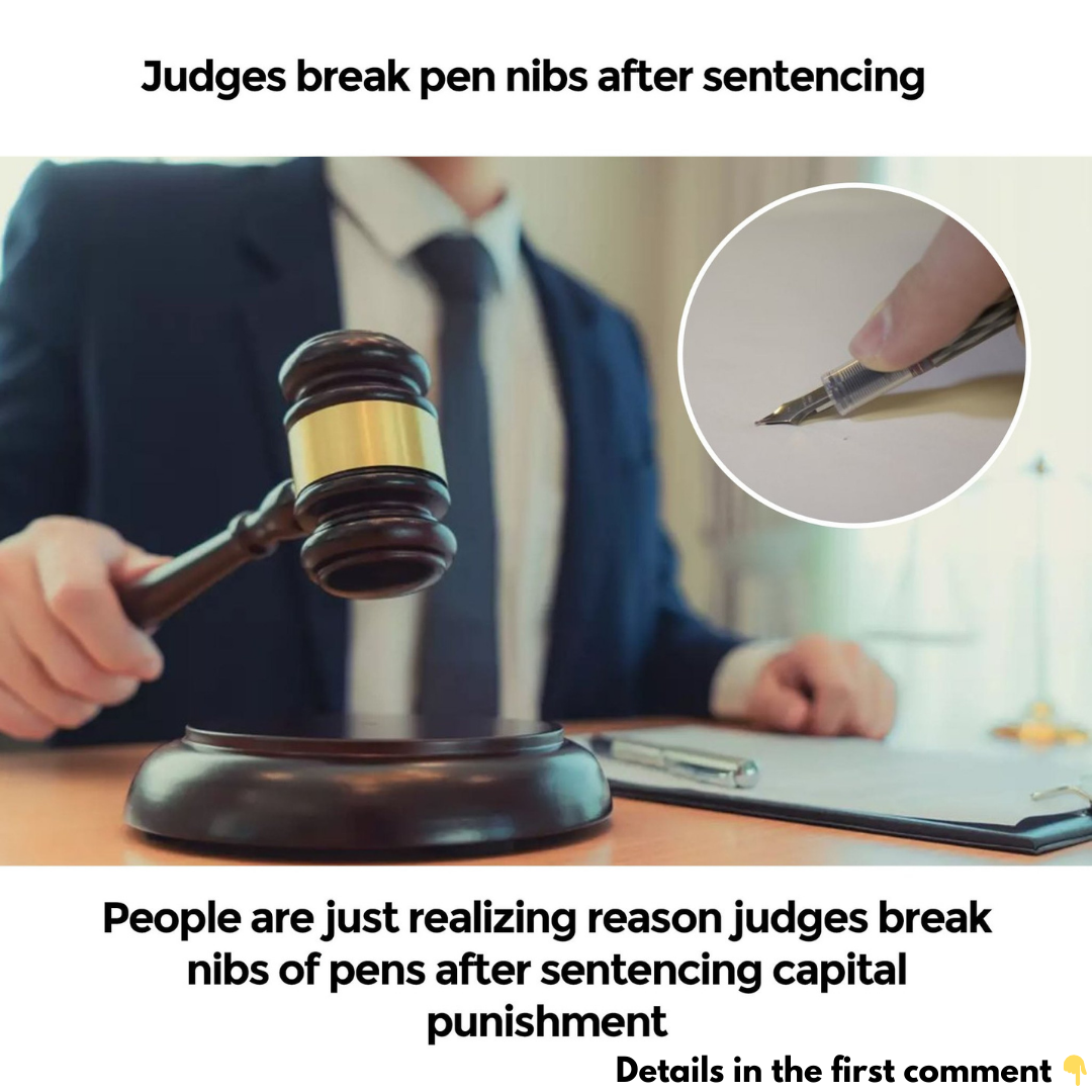 People are just realizing reason judges break nibs of pens after sentencing capital punishment