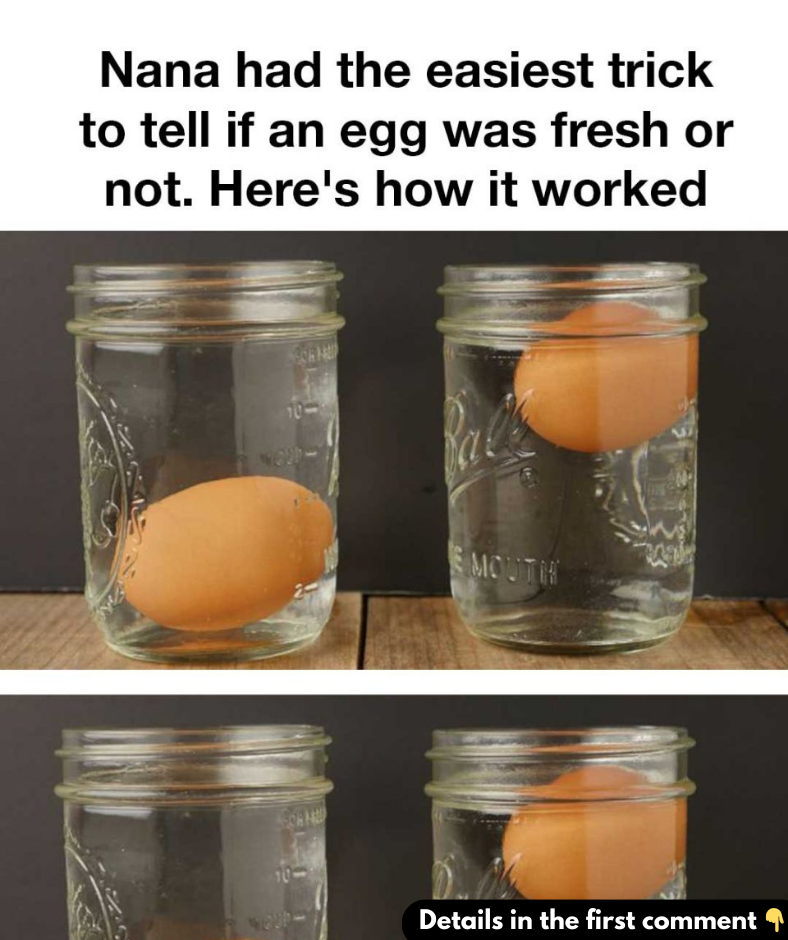 Nana had the easiest trick to tell if an egg was fresh or not. Here’s how it worked