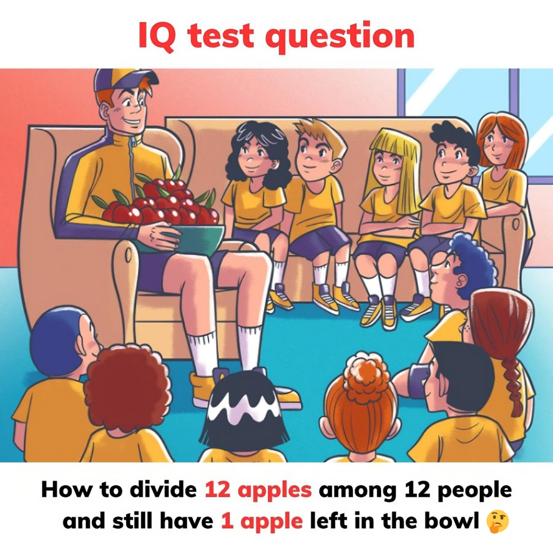 The Apple Puzzle: How Can You Divide 12 Apples Among 12 People and Still Have One Left?