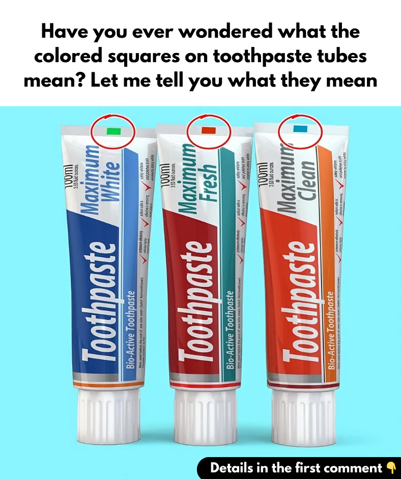 Have you ever wondered what the colored squares on toothpaste tubes mean? Let me tell you what they mean