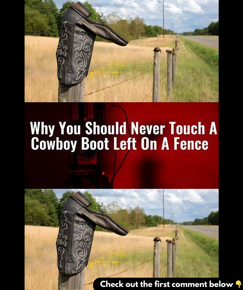 You should never touch a cowboy boot left on a fence – Here’s why?