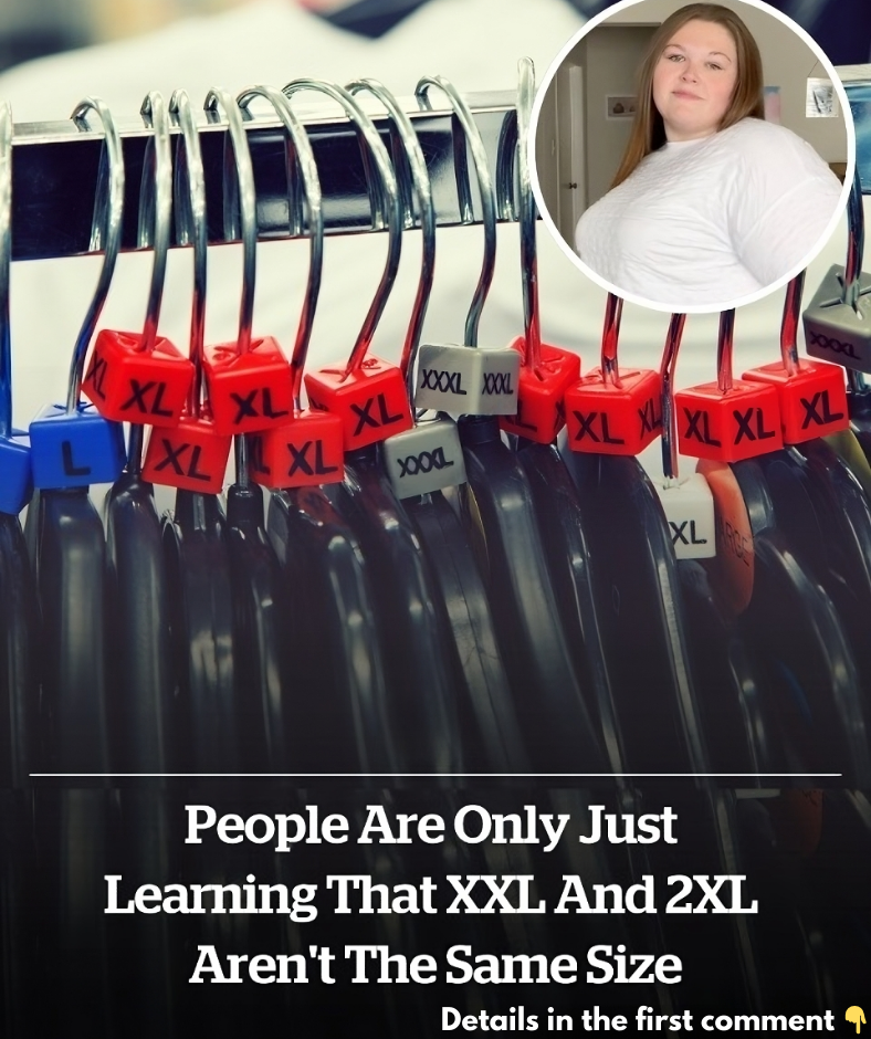 People are only just learning that 2XL and XXL aren’t the same size