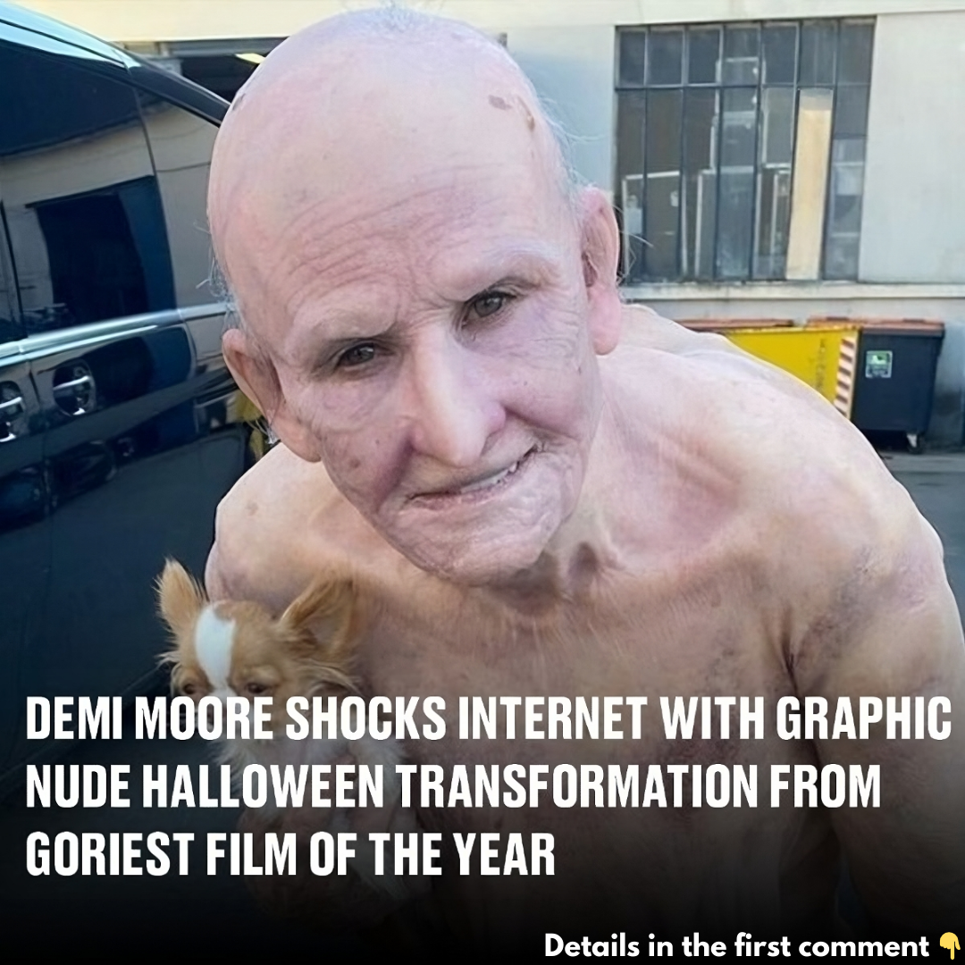 Demi Moore shocks internet with graphic nude Halloween transformation from goriest film of the year