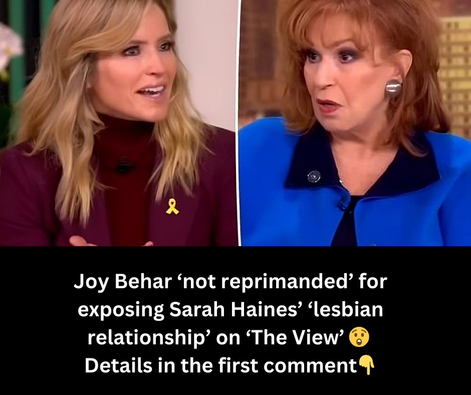 Joy Behar ‘not reprimanded’ for exposing Sarah Haines’ ‘lesbian relationship’ on ‘The View’