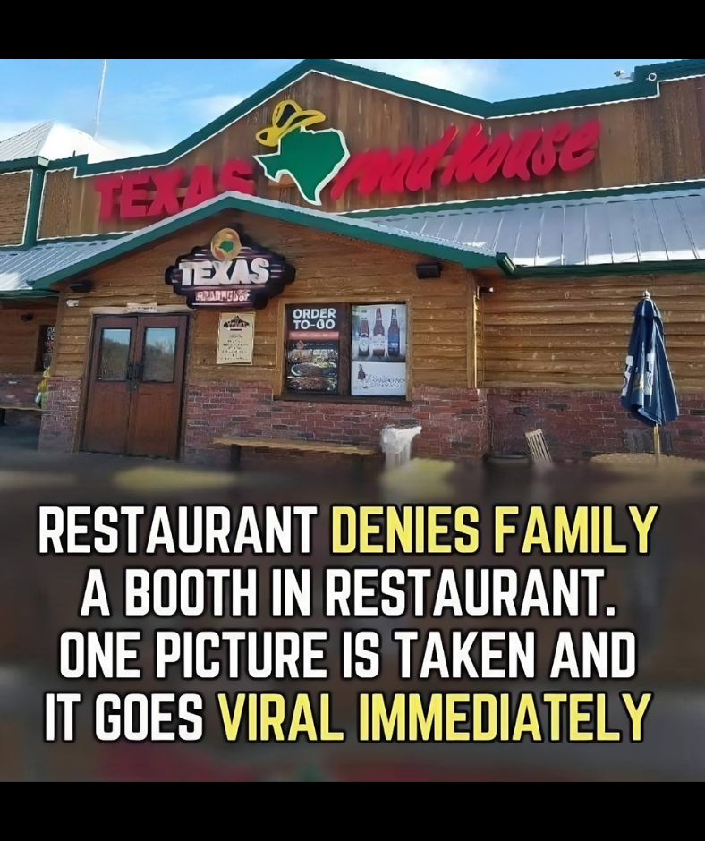 They didn’t expect this – Single photo goes viral as family is denied booth at restaurant