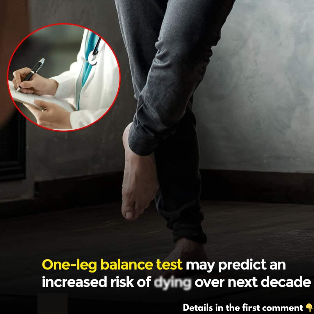 One-leg balance test may predict an increased risk of dying over next decade