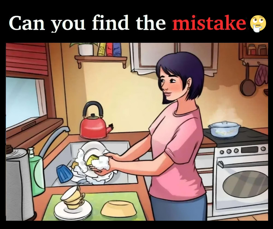 RIDDLE: Spot The Mistake In The Kitchen