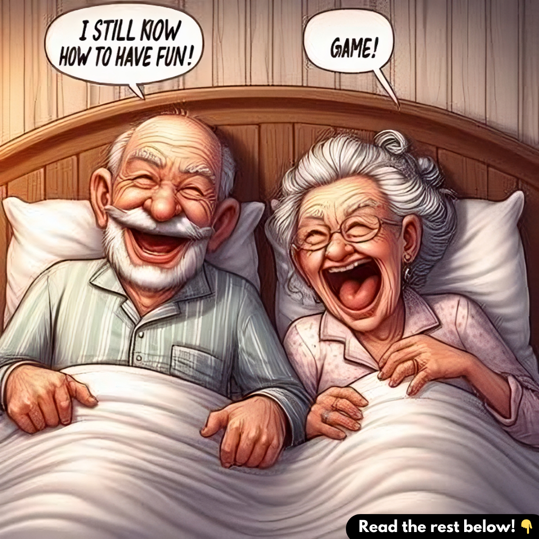 An elderly couple had just snuggled into bed when the old man let out a gentle sigh.