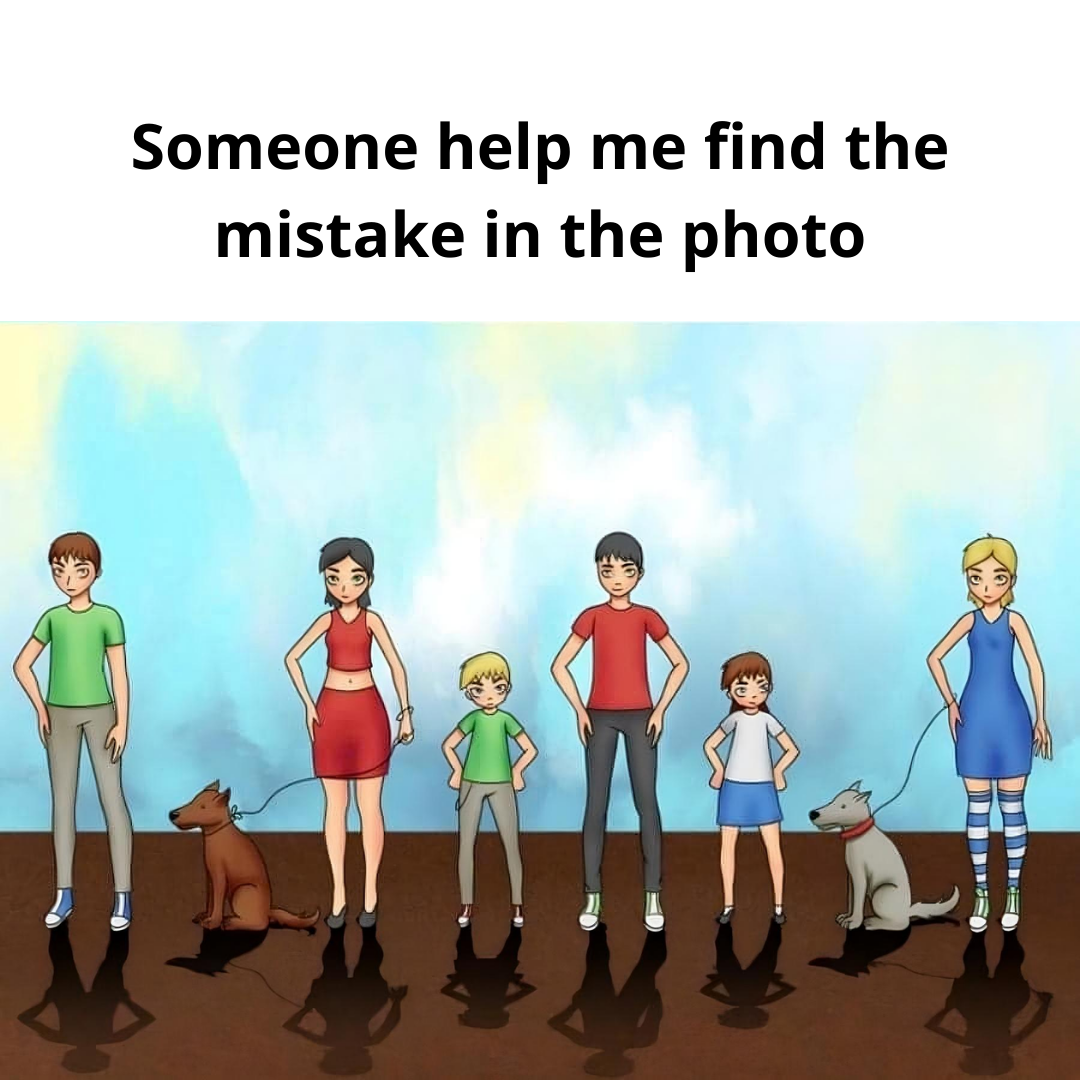 Someone help me find the mistake in the photo