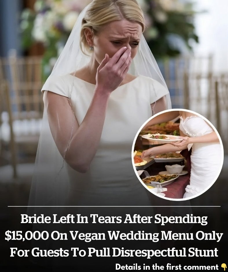 Bride left in tears after spending ,000 on vegan wedding menu only for guests to pull disrespectful stunt