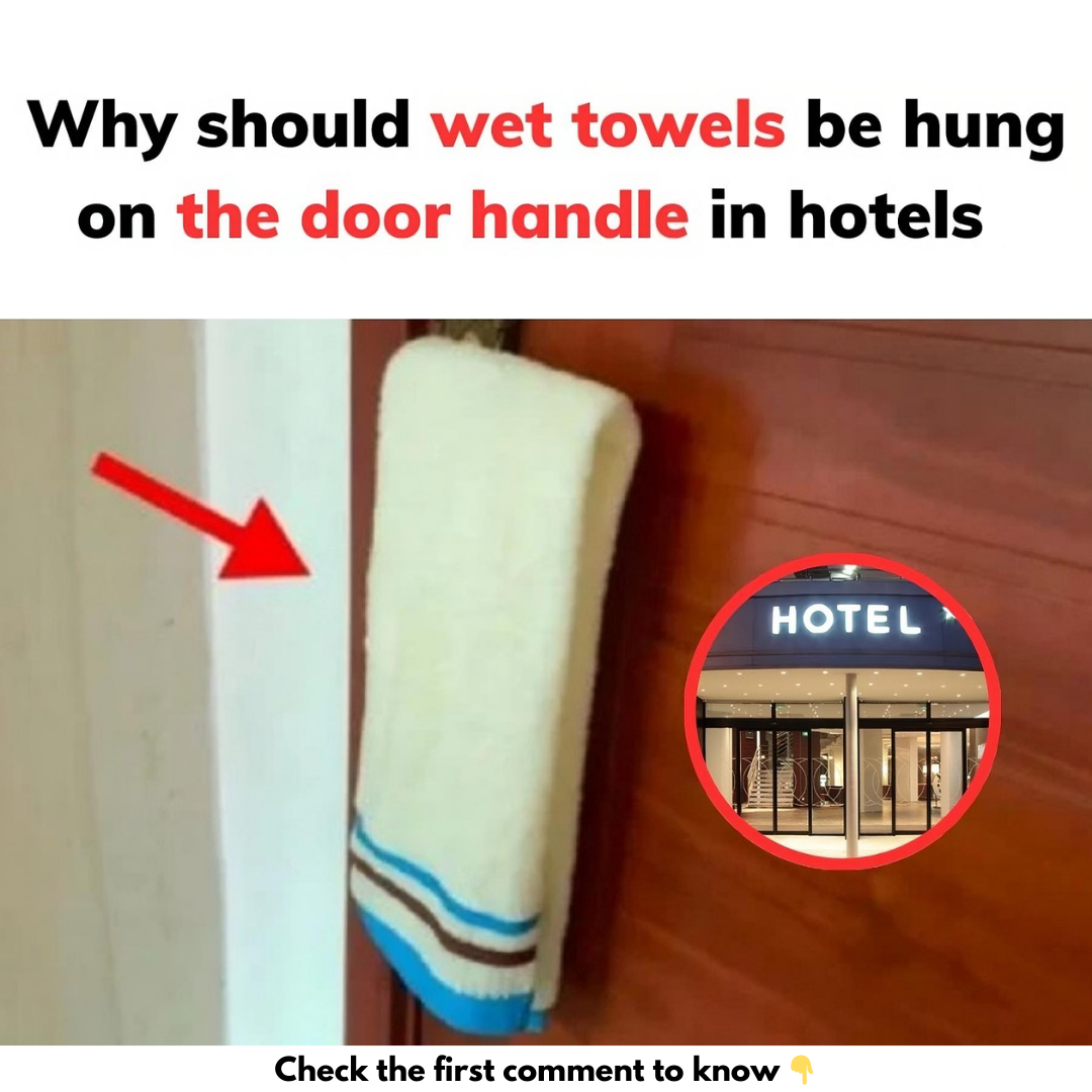 Revealed: Wet towels must be hung on hotel door handles because…