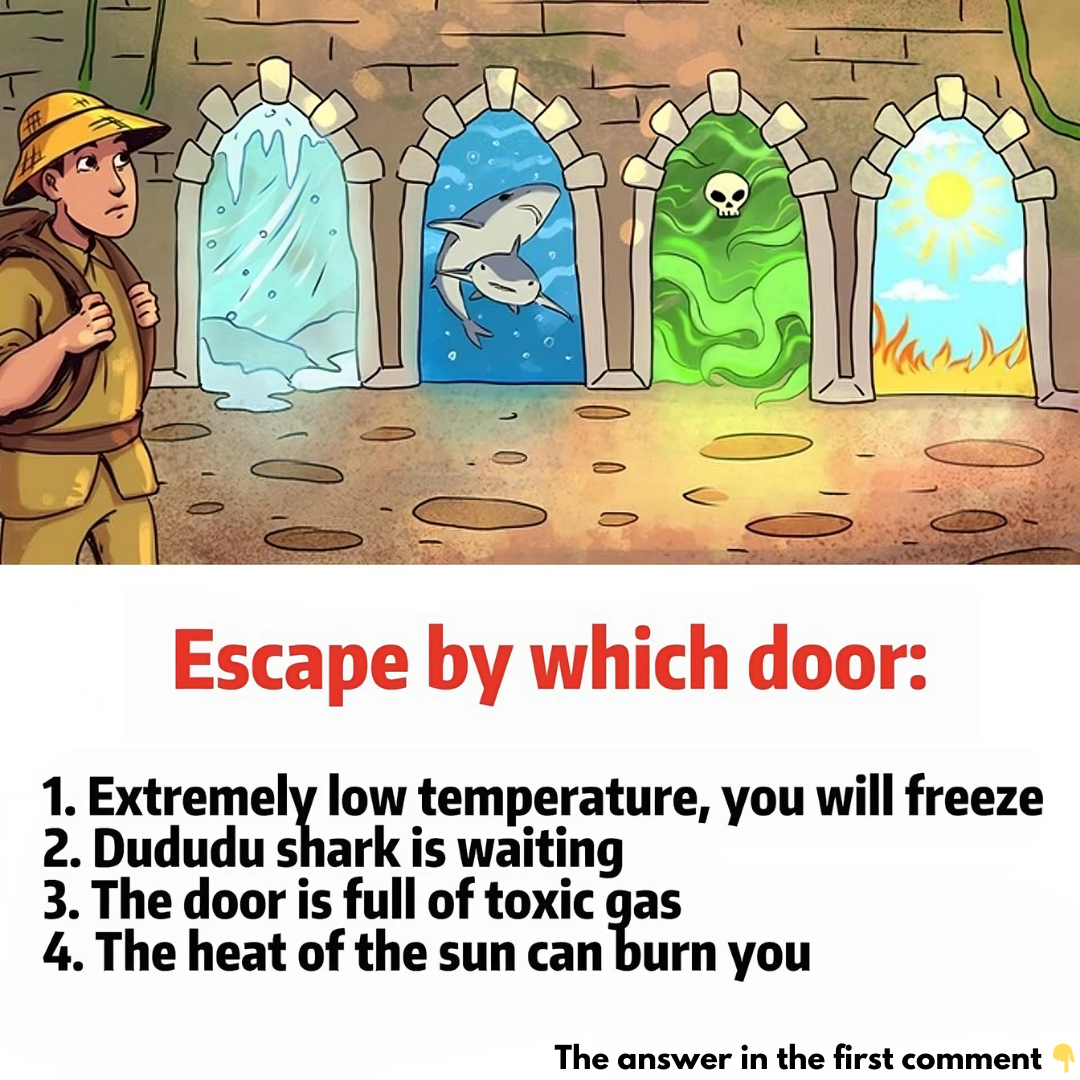 Which door should a man choose to escape death