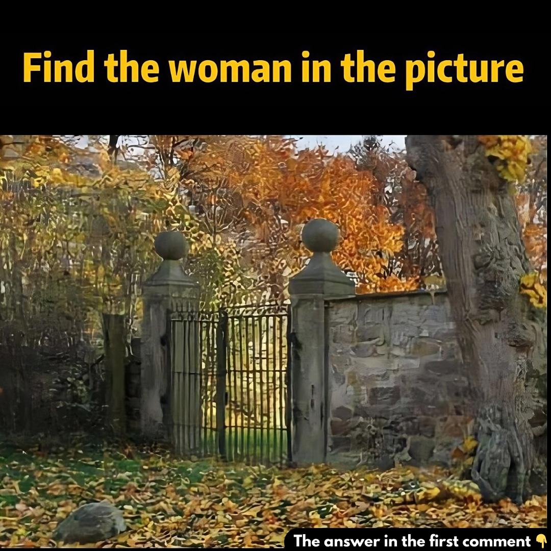 There is a woman in this picture, you have to be very sharp to see her