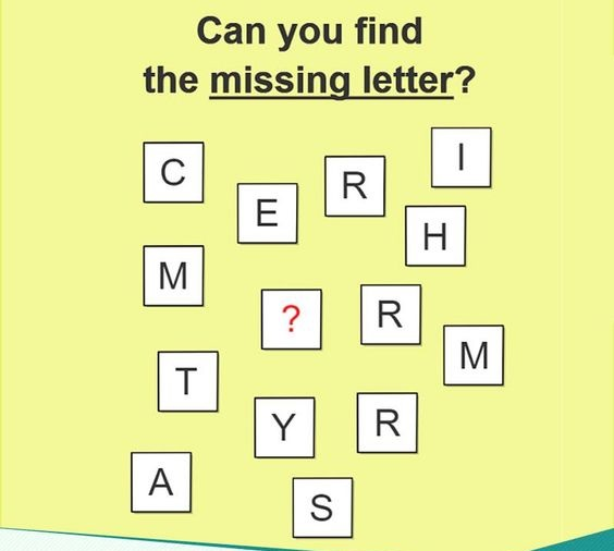 Can you find the missing letter