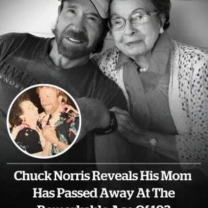 Chuck Norris reveals his mom has passed away at the remarkable age of 103