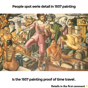 Is the 1937 painting proof of time travel