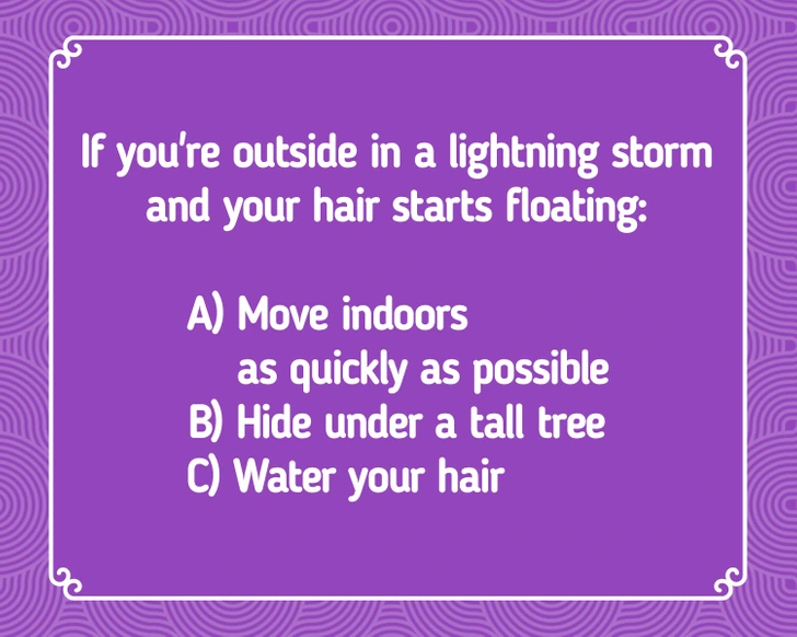 Answer these 15 questions to test your survival skills