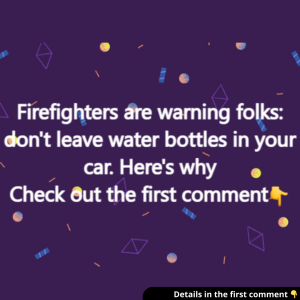 Firefighters are warning folks.  Here’s why