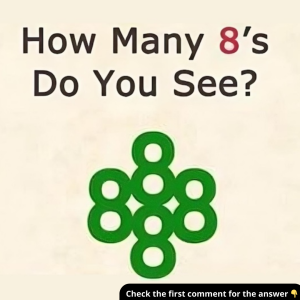 Can You Find All the Number 8s in This Image? Answering Is Easy, But Can You Explain It?