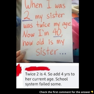 This Simple Math Puzzle Stumps Many—Can You Figure Out the Sister’s Age?