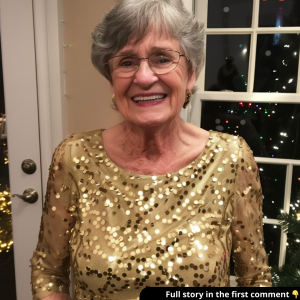 My Mom wore a sequin dress to the New Year’s celebration! I didn’t know what to say