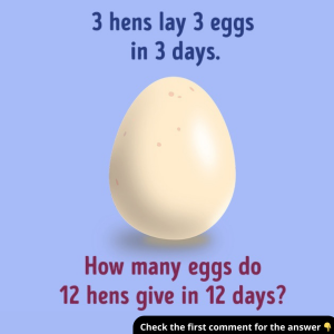 Think You’re Good at Math? Solve This Hen Puzzle and Share Your Answer Below!