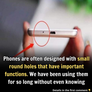 The small round hole in the phone has a very important function The small round hole in the phone has a very important function