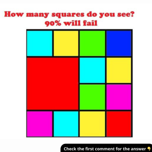 Think You’ve Got Great Attention to Detail? Try Finding All the Squares!