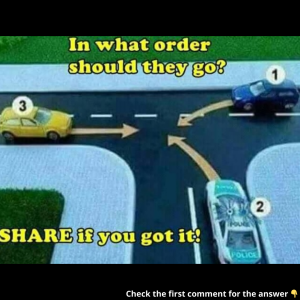 Can You Determine the Correct Order at This Intersection? Only a Few Get It Right!