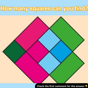 How Many Squares Are Hidden in This Puzzle? Most People Miss the Right Count!