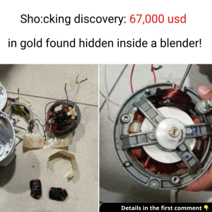 67,000 usd in gold found hidden inside a blender