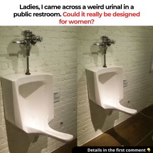 Reddit user baffled after spotting a weird urinal in a public restroom