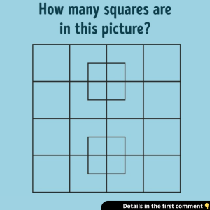 How Many Squares Are in This Picture? Get the Answer and the Easy Method to Solve It!