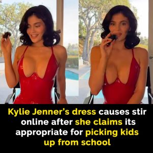 Kylie Jenner’s dress causes a stir online