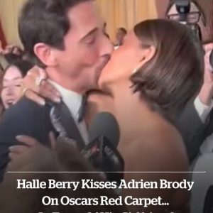 Why Halle Berry was seen kissing Adrien Brody on Oscars red carpet… in front of his girlfriend