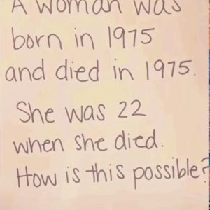 If you love brain teasers, this one is for you!  Can you solve it without checking the answer?