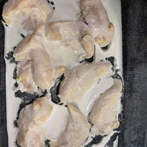 What is this white stuff that comes out of the chicken when I bake it? It’s NOT fat! What is this white stuff that comes out of the chicken when I bake it? It’s NOT fat!