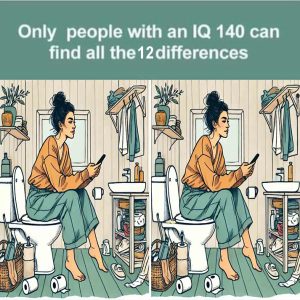 Test: Only Those with an IQ of 140 Can Spot the 12 Differences!