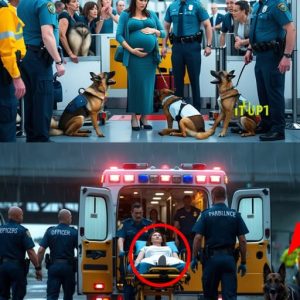 A Pregnant Woman, a Barking Dog, and the Quiet Miracle at the Airport… A Pregnant Woman, a Barking Dog, and the Quiet Miracle at the Airport…