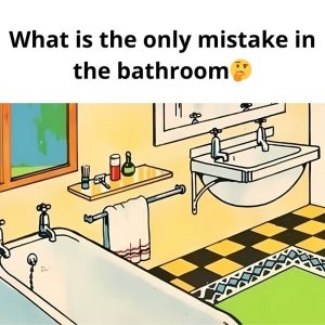What is the only mistake in the bathroom