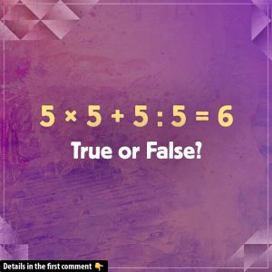 Can Math Trick You? Reveal the Logic Behind 5 x 5 + 5 ÷ 5 and Explain Your Answer! Can Math Trick You? Reveal the Logic Behind 5 x 5 + 5 ÷ 5 and Explain Your Answer!