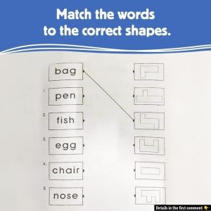 Match Six Words to Six Shapes—See the Correct Connections!