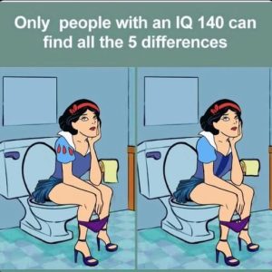 Only 10/10 Eyes Can Spot All 5 Differences in This Hilarious Princess Puzzle Only 10/10 Eyes Can Spot All 5 Differences in This Hilarious Princess Puzzle