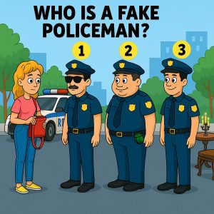 Which of These Three Is the Fake Policeman? Which of These Three Is the Fake Policeman?