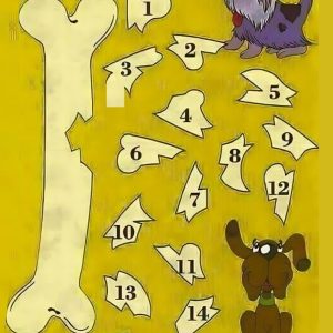 Which bone fragment is compatible with the larger bone?